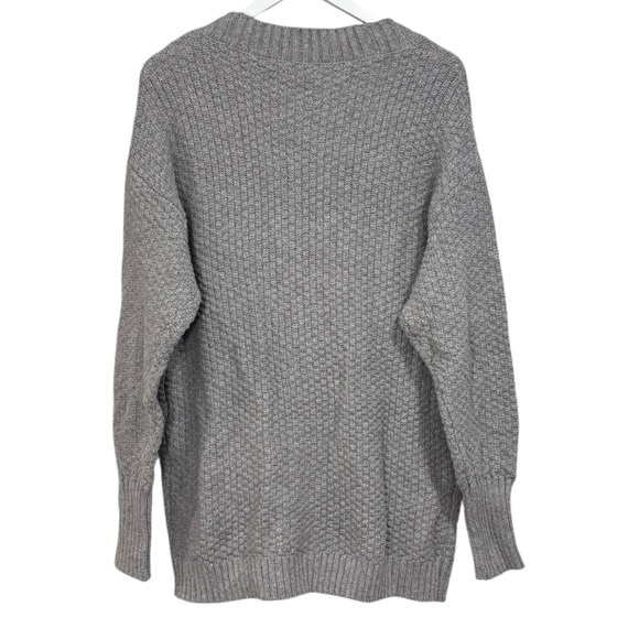 Falls Creek Gray Knit Heavyweight Cardigan Sweater Size L/XL Womens NWT - Picture 9 of 12